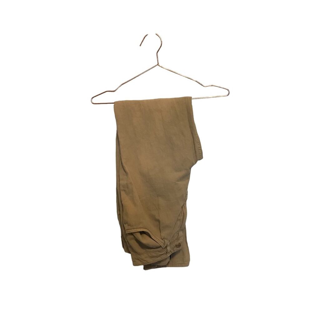 asos design tan linen blend pant size 4
